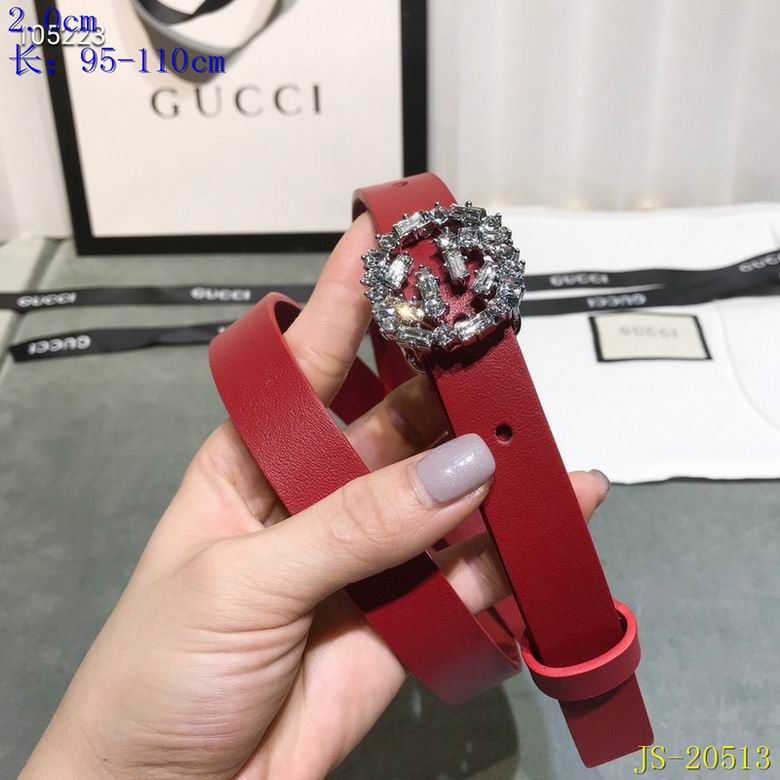 Gucci belt 20mm 95-110cm 8L (103)