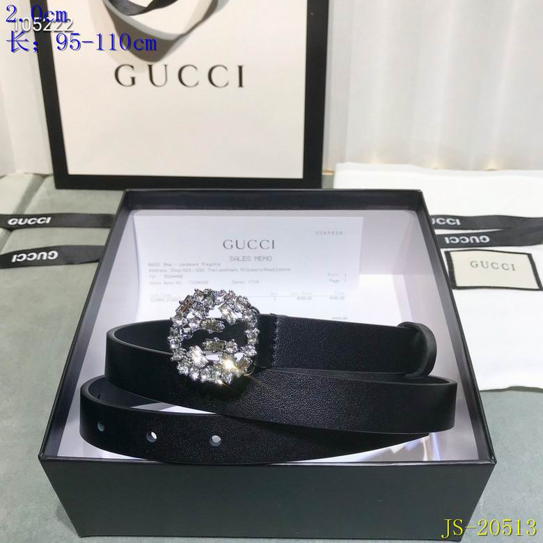 Gucci belt 20mm 95-110cm 8L (106)