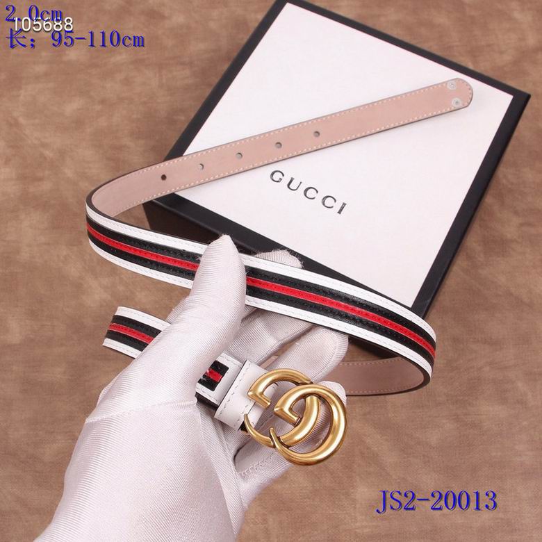 Gucci belt 20mm 95-110cm 8L (91)