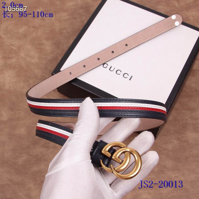Gucci belt 20mm 95-110cm 8L (95)