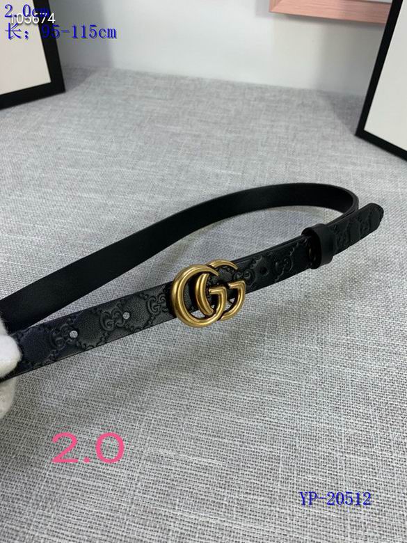 Gucci belt 20mm 95-115cm 8L (110)