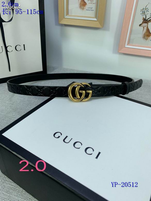 Gucci belt 20mm 95-115cm 8L (111)