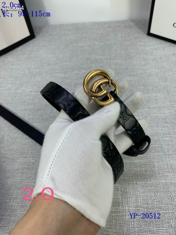 Gucci belt 20mm 95-115cm 8L (112)