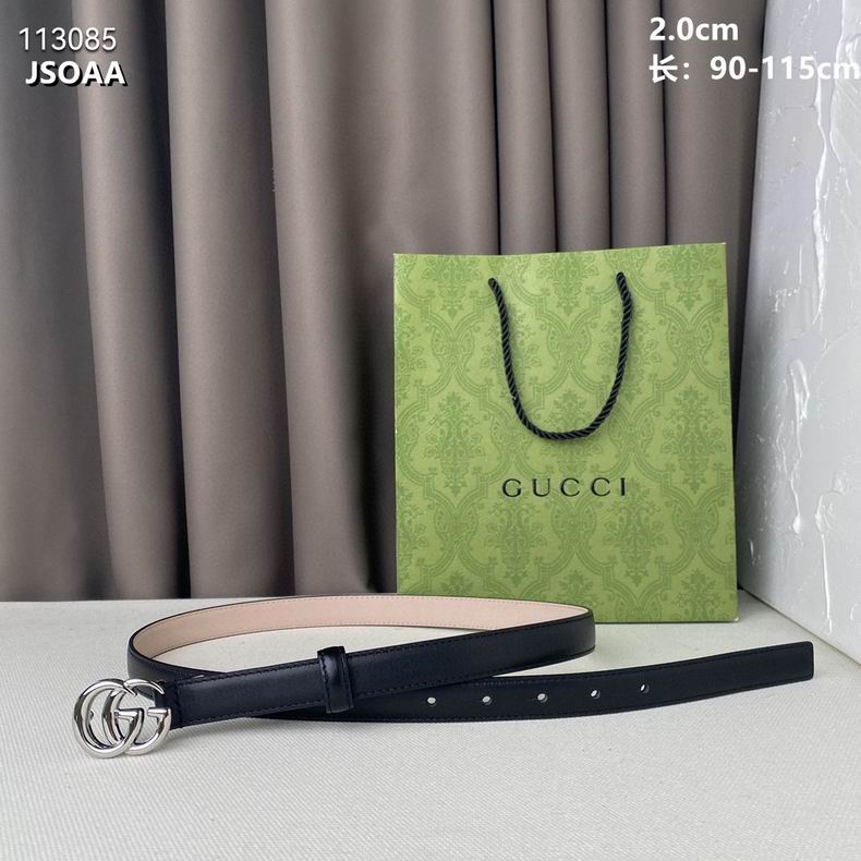 Gucci belt 20mmX90-115cm 8L04 (1)