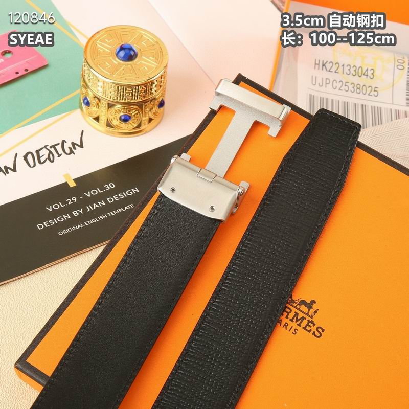 Hermes belt 自动带35mmX95-125cm 8L (55)