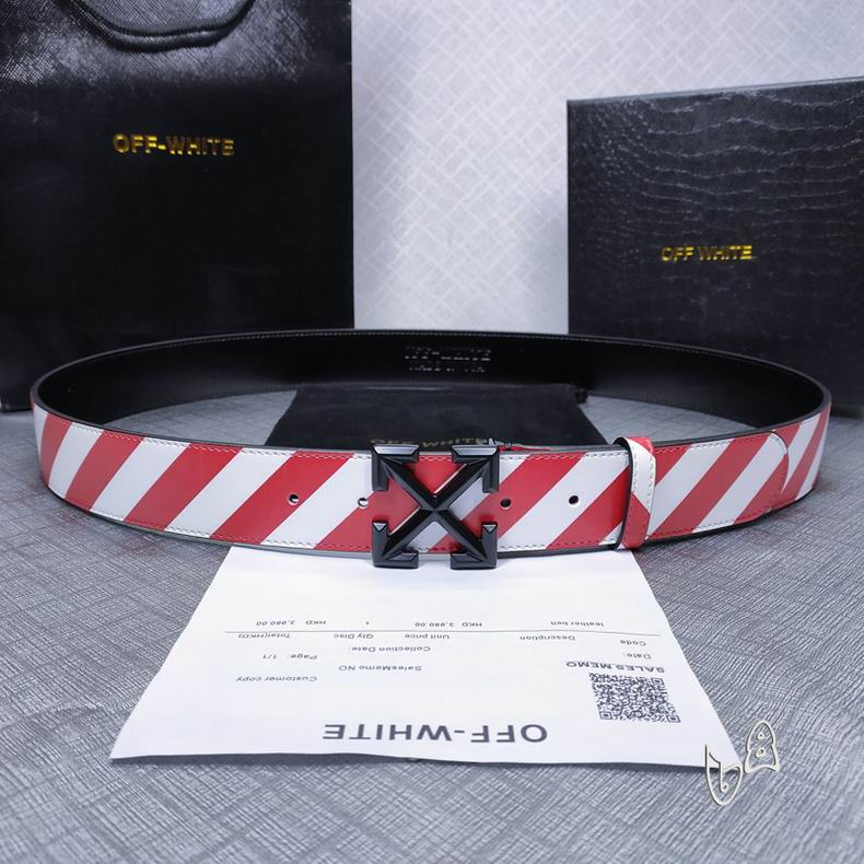 Off White belt 38mmX80-125cm lb (36)