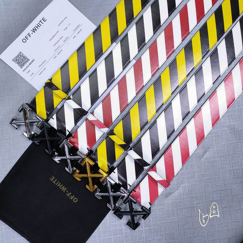 Off White belt 38mmX80-125cm lb (39)