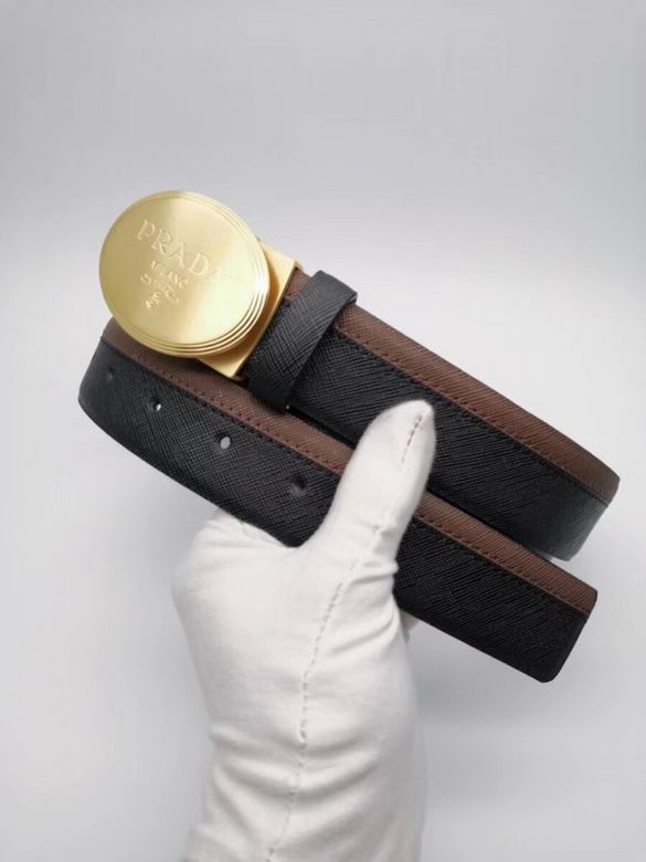 Prada Belt 34mmX95-125CM  sj (55)