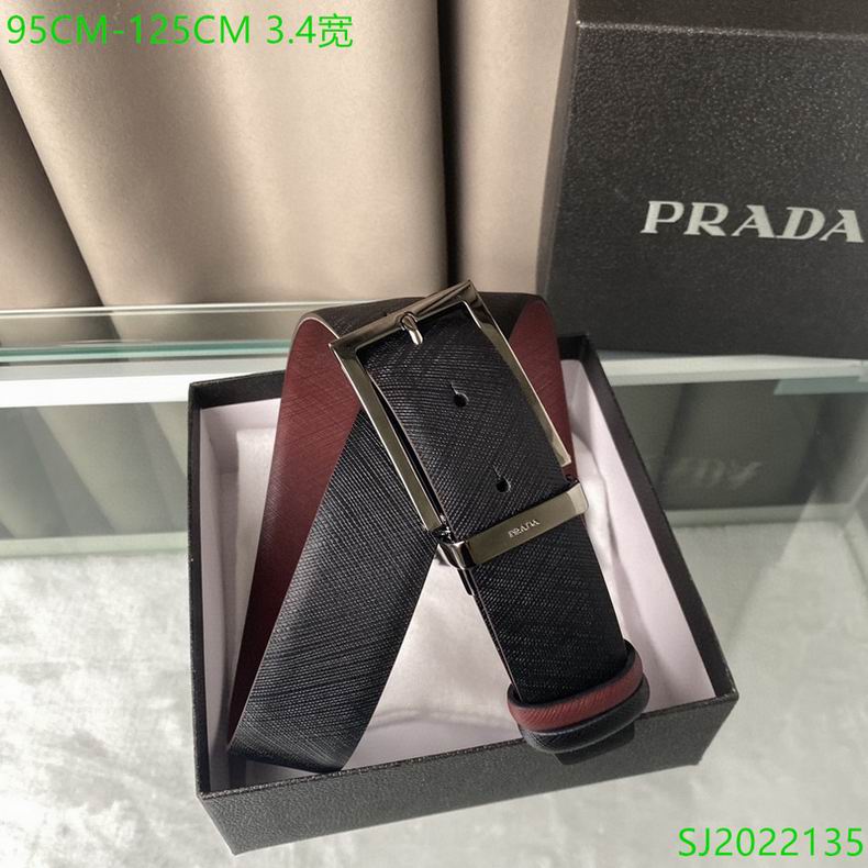 Prada Belt 34mmX95-125cm 7D (52)