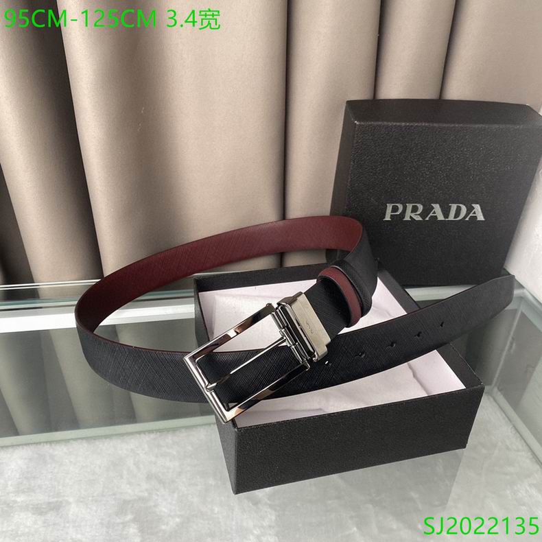 Prada Belt 34mmX95-125cm 7D (53)