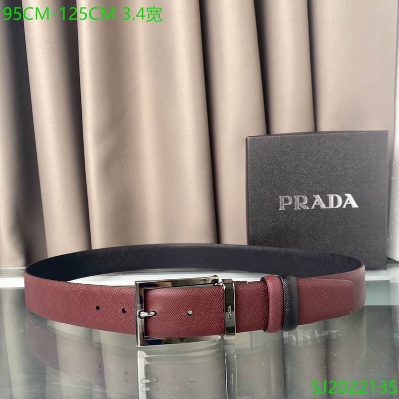 Prada Belt 34mmX95-125cm 7D (55)