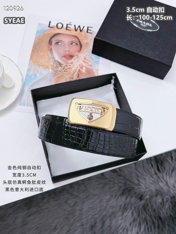 Prada belt 自动带 35mmX100-125cm 8L (23)