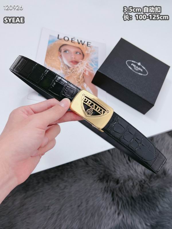 Prada belt 自动带 35mmX100-125cm 8L (25)