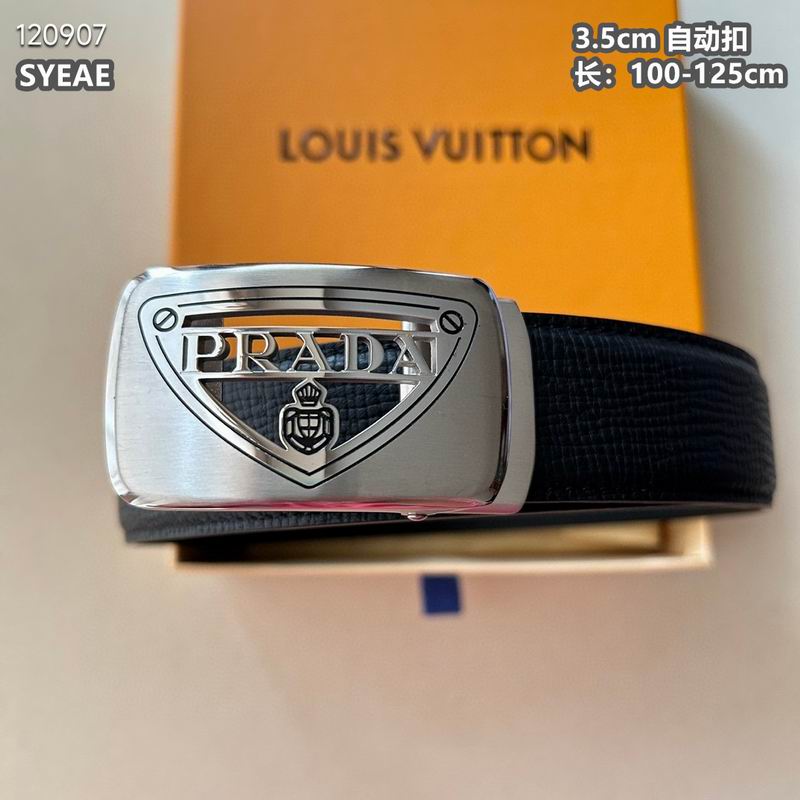 Prada belt 自动带 35mmX100-125cm 8L (8)