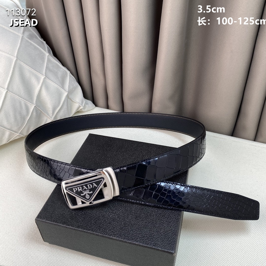 Prada belt 35mmX100-125cm 8L (8)