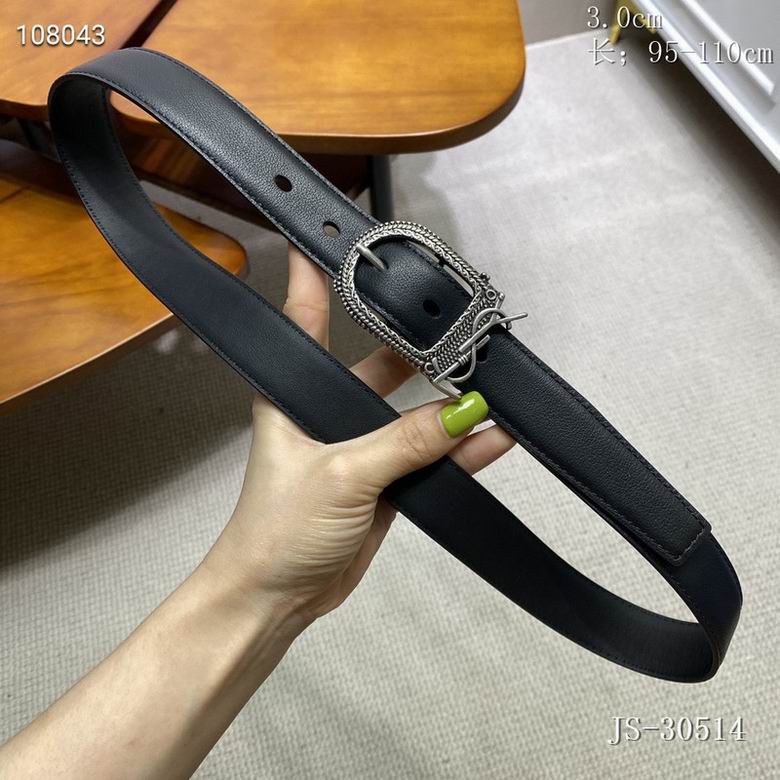 YSL Belt 30mmX95-110CM 8L    (53)