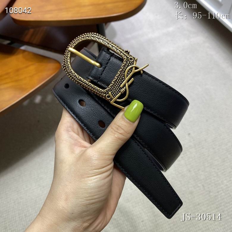 YSL Belt 30mmX95-110CM 8L    (58)