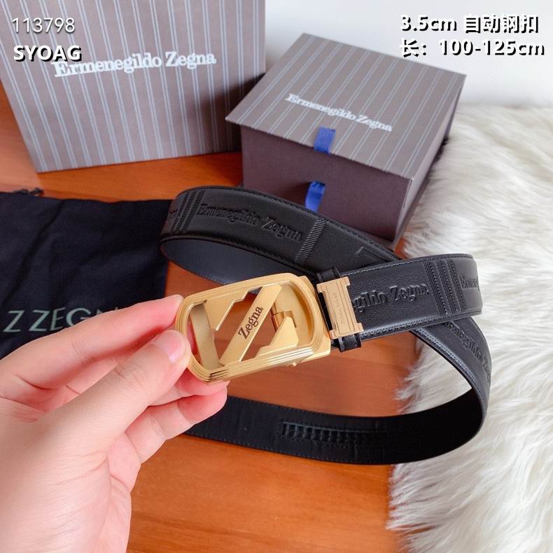 Zegna belt 自动扣35mmX100-125cm 8L (8)