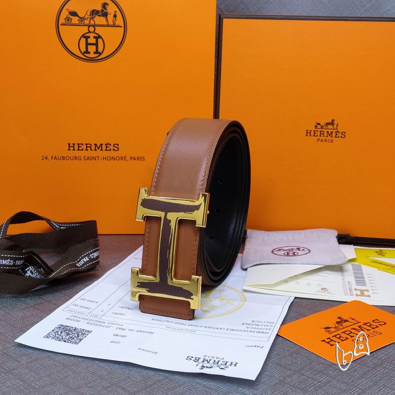 Hermes belt 38mmX95-125cm lb (19)