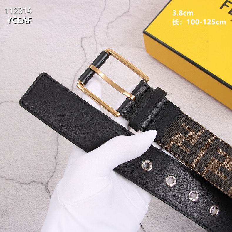 Fendi belt 38mmX100-125cm 8L (8)
