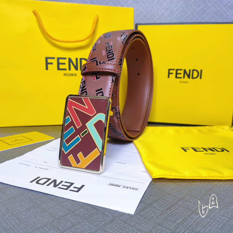 Fendi belt 38mmX80-125cm lb  (14)