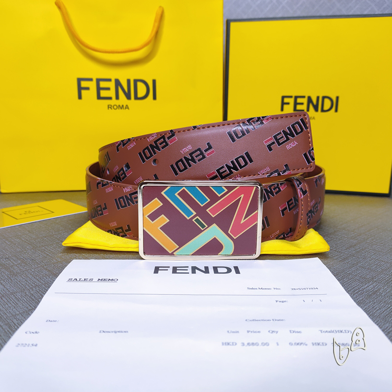 Fendi belt 38mmX80-125cm lb  (15)