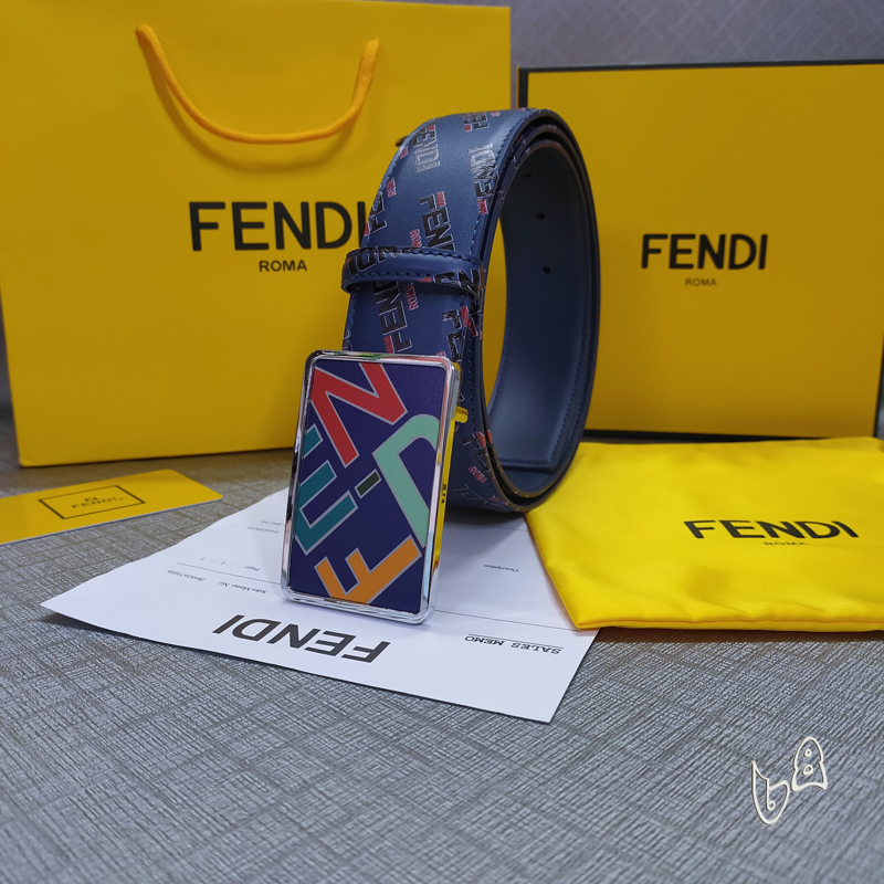 Fendi belt 38mmX80-125cm lb  (17)