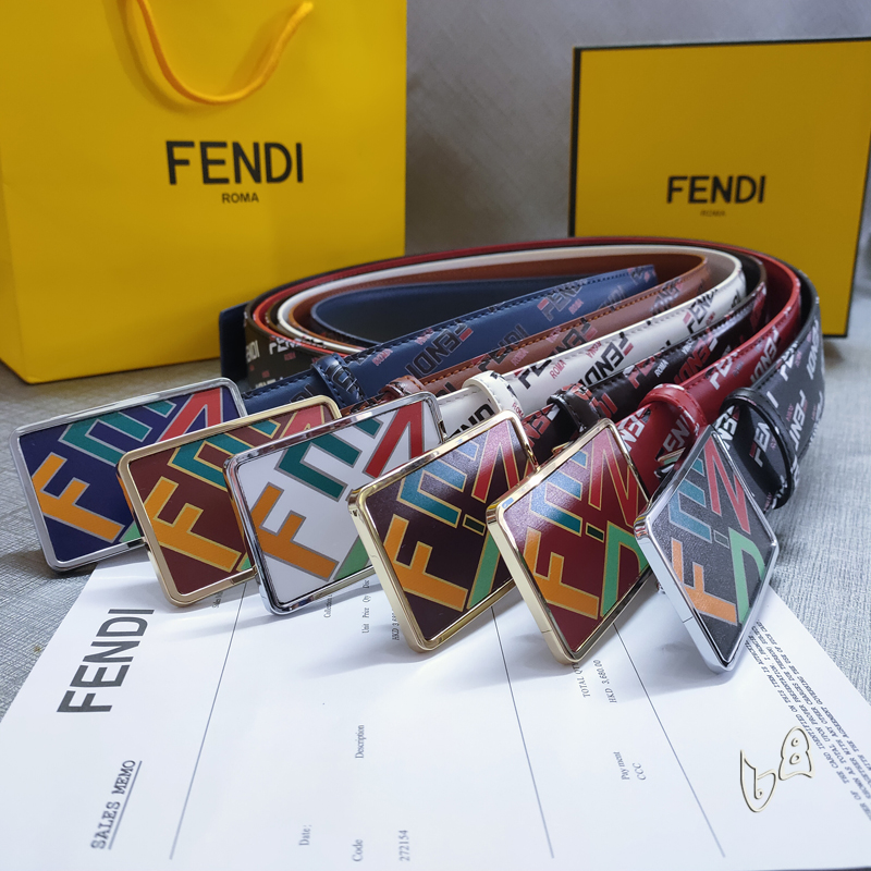 Fendi belt 38mmX80-125cm lb  (19)