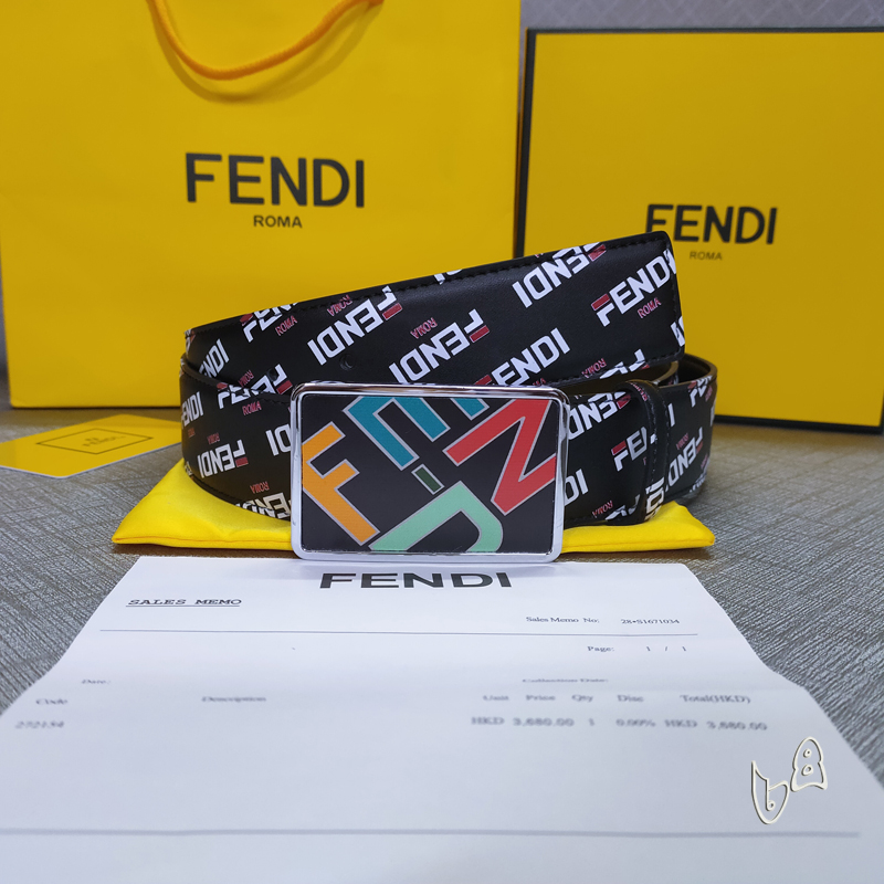Fendi belt 38mmX80-125cm lb  (3)
