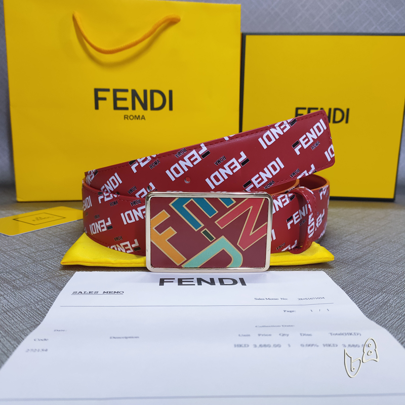 Fendi belt 38mmX80-125cm lb  (6)