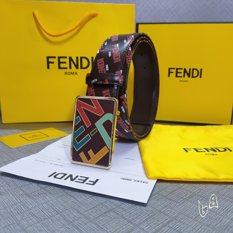 Fendi belt 38mmX80-125cm lb  (8)