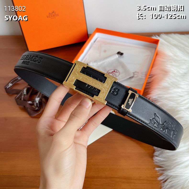 Hermes belt 自动钢扣35mmX100-125cm 8L  (6)