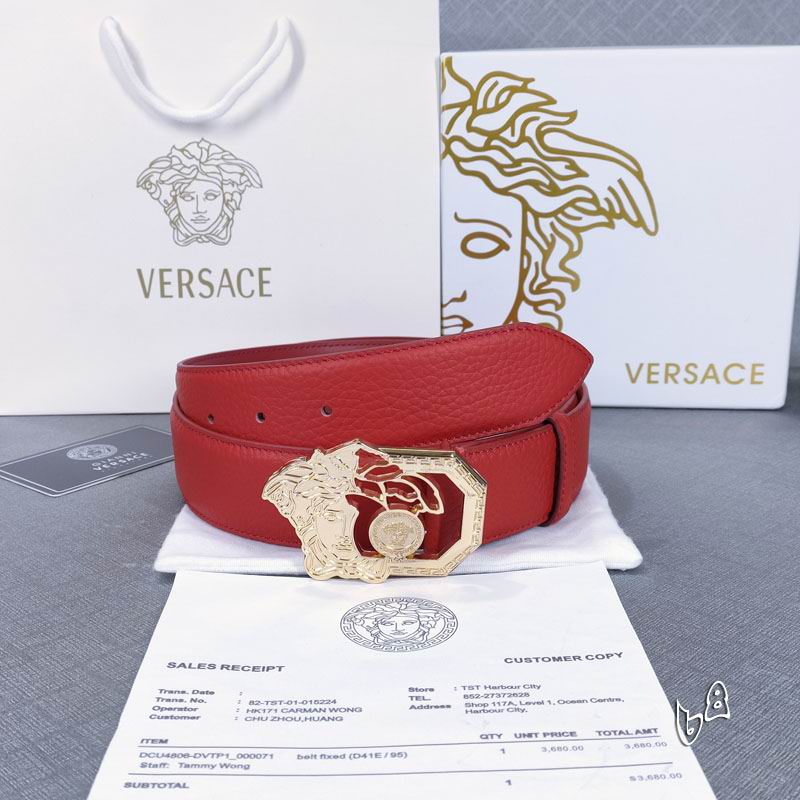 Versace belt 15mmX90-125cm lb (20)