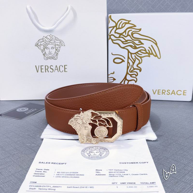 Versace belt 15mmX90-125cm lb (26)