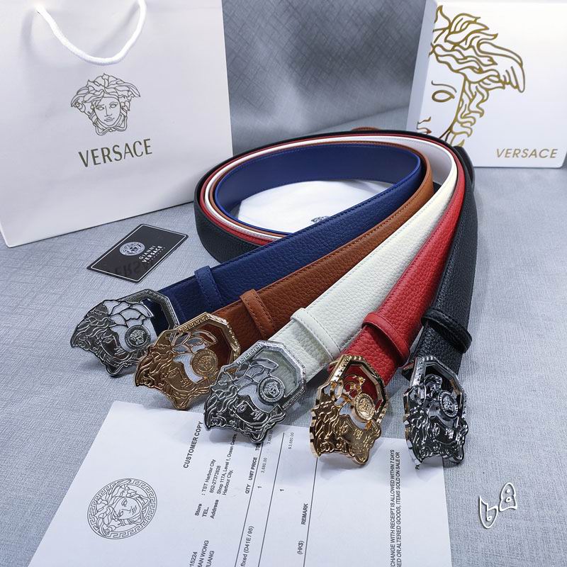 Versace belt 15mmX90-125cm lb (31)