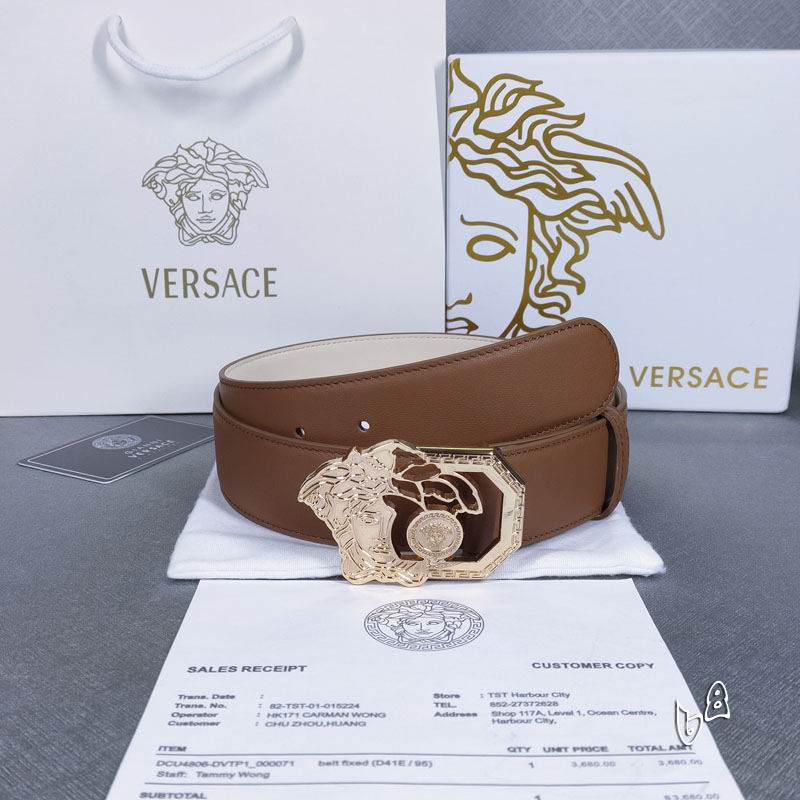 Versace belt 15mmX90-125cm lb (6)