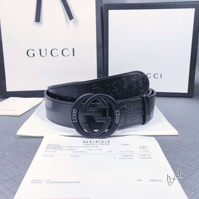 Gucci belt 38mmX90-125cm lb (12)