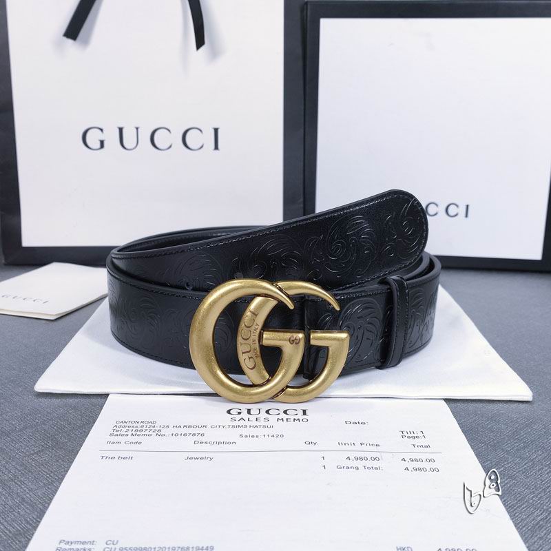 Gucci belt 38mmX90-125cm lb (23)