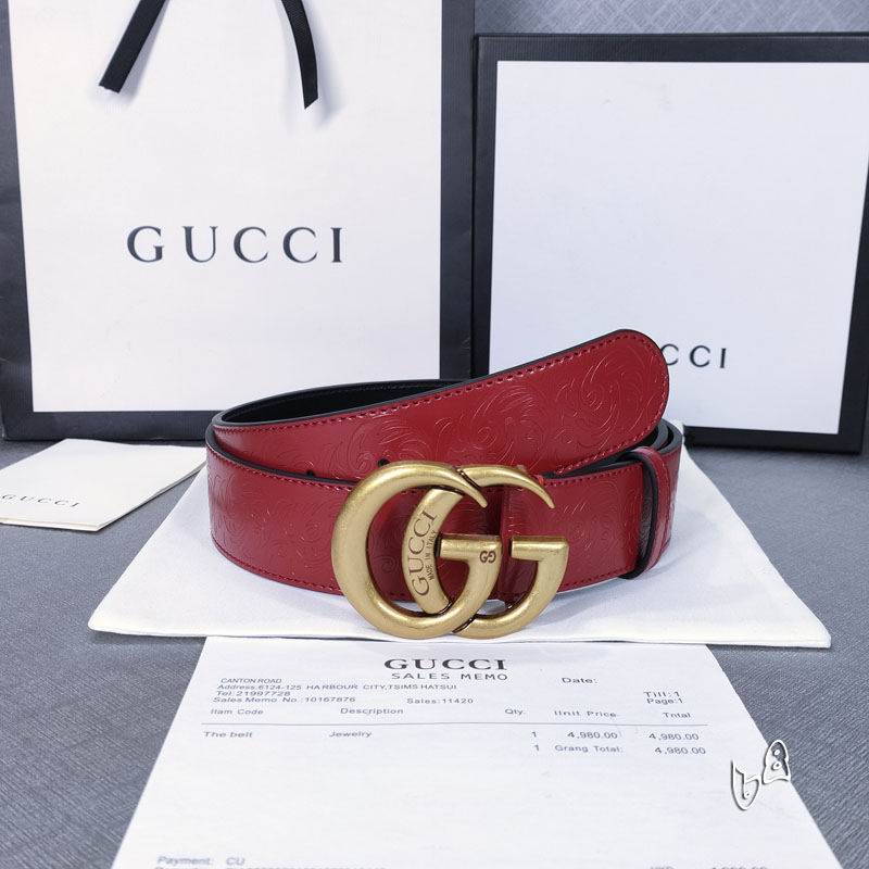 Gucci belt 38mmX90-125cm lb (26)