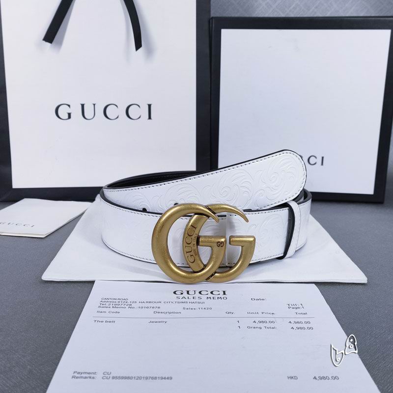 Gucci belt 38mmX90-125cm lb (29)