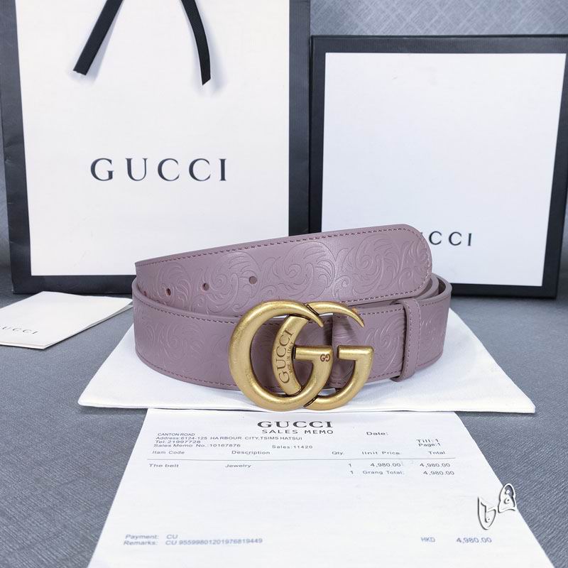 Gucci belt 38mmX90-125cm lb (32)
