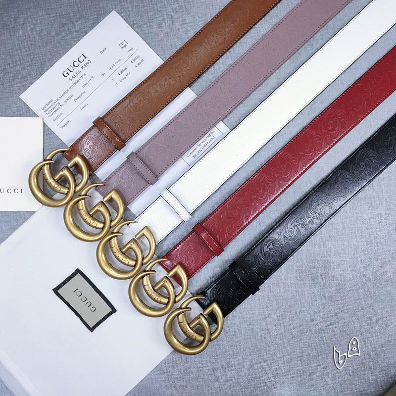Gucci belt 38mmX90-125cm lb (36)