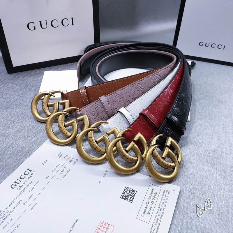 Gucci belt 38mmX90-125cm lb (37)