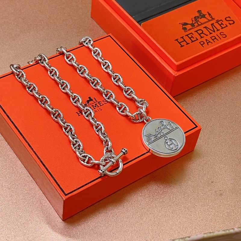 Hermes Necklace 04lyr50 (4)