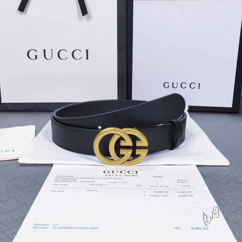 Gucci belt 30mmX90-125cm lb (15)