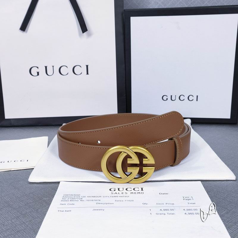 Gucci belt 30mmX90-125cm lb (3)