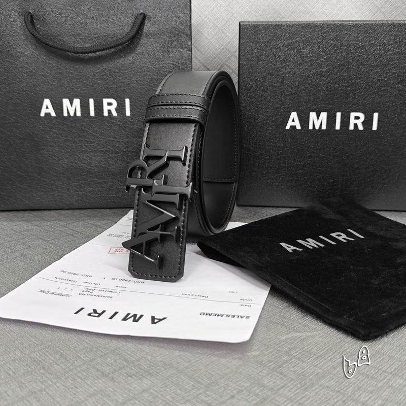 Amiri belt 38mmX90-125cm lb (22)