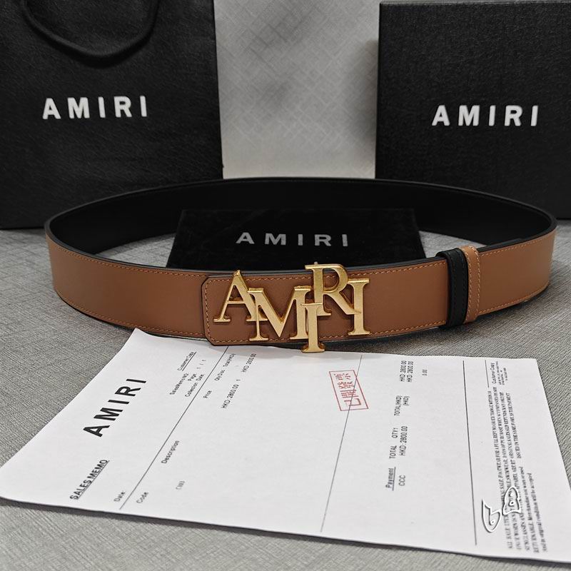 Amiri belt 38mmX90-125cm lb (33)