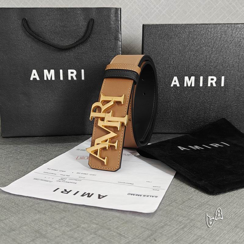 Amiri belt 38mmX90-125cm lb (34)