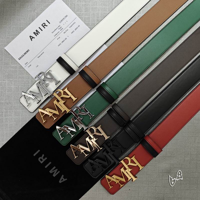 Amiri belt 38mmX90-125cm lb (36)